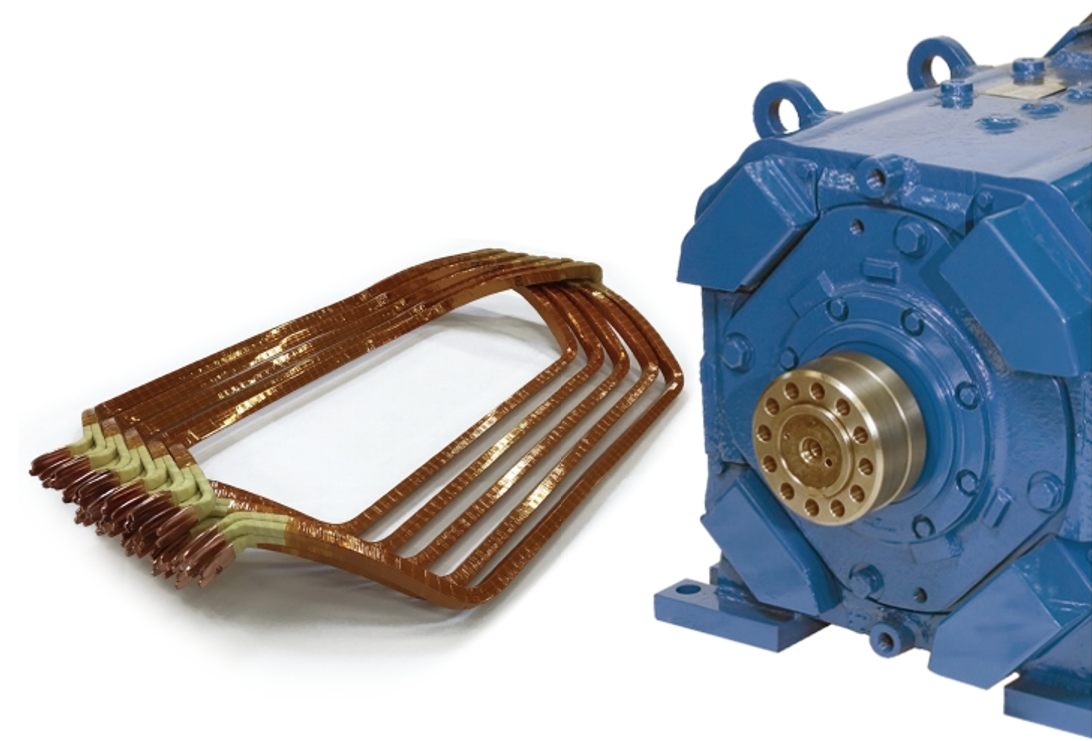 Traction Motor With Coils