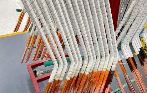 Armature Coils on rack